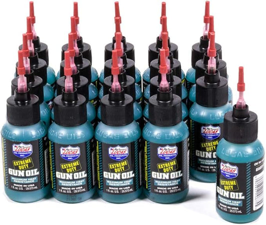 Lucas Oil 10875-20 Extreme Duty Gun Oil (Case 20 x 1oz.), 1 Pack