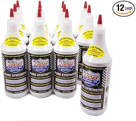 Lucas Oil 10130-Synthetic Oil Stabilizer - 1 Quart (Pack of 12)