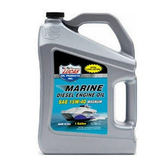 Lucas Oil 10991 1 gal CJ-4 SAE 15W-40 Marine Diesel Engine Oil